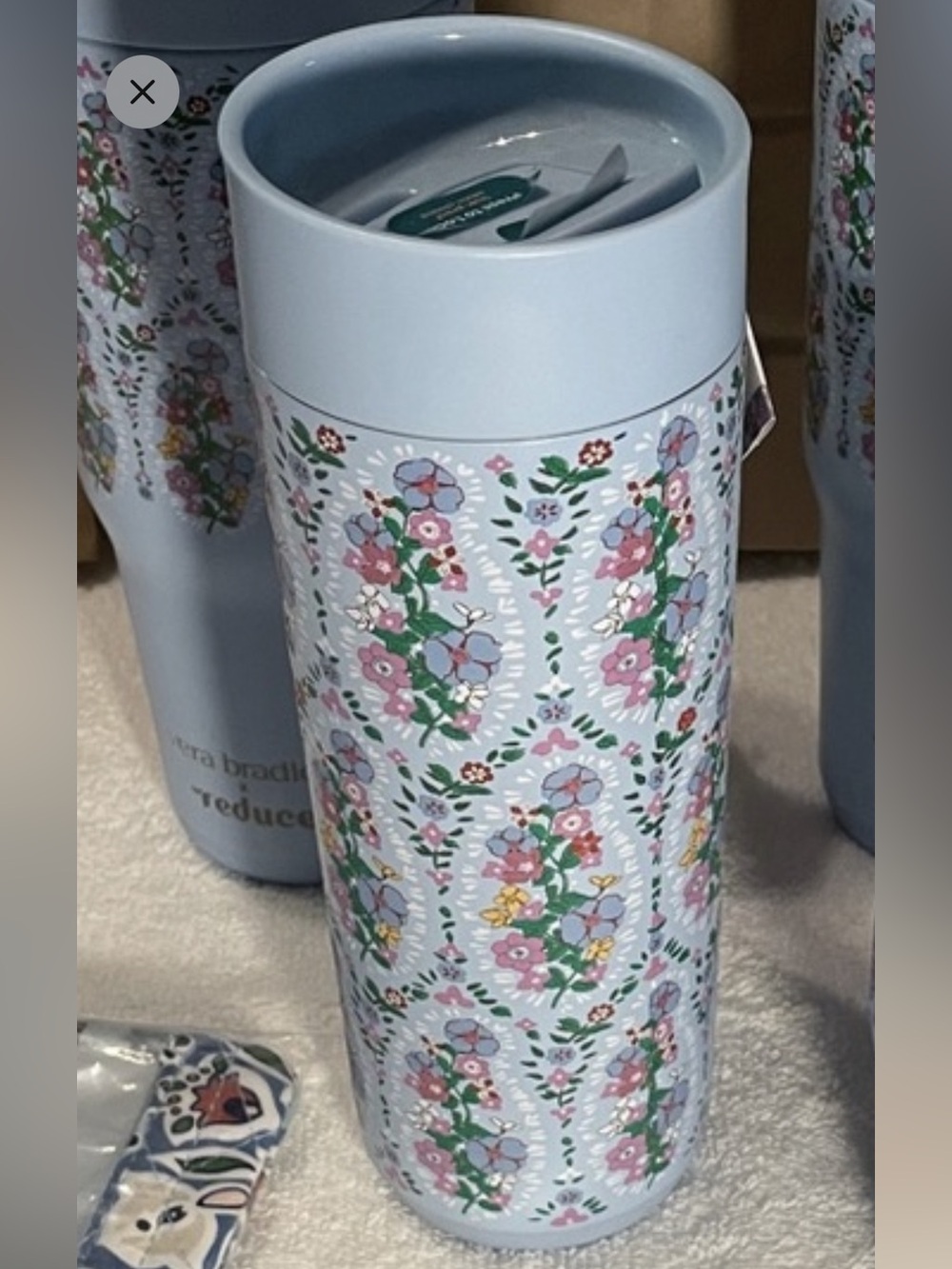 Vera Bradley x reduce insulated floral tumbler
